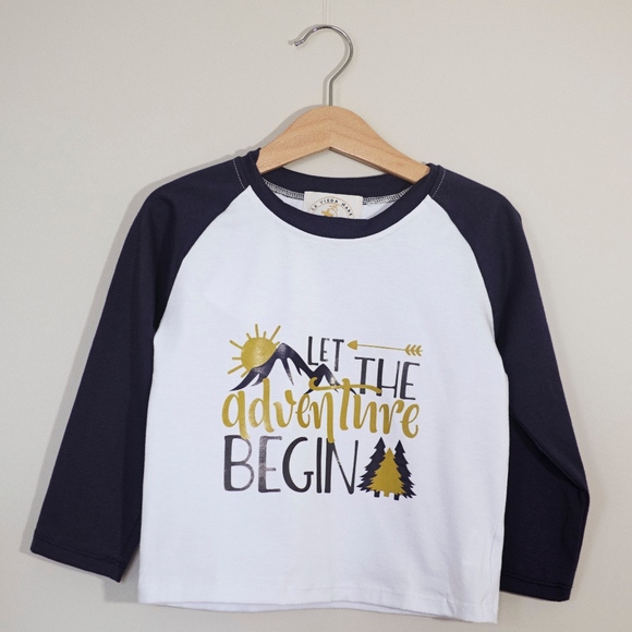 Other - Let the adventure begin top long sleeve in kids